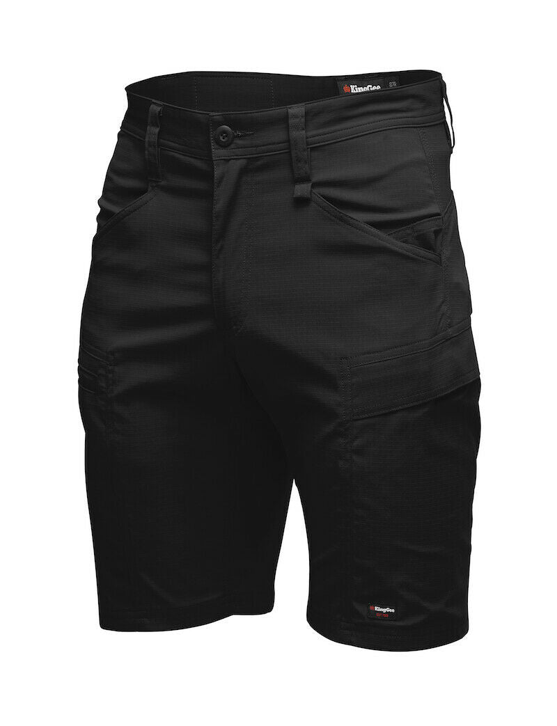 KingGee Mens KingGee Drycool Shorts Stretch Ripstop Cargo Light Work K17013- Bannav S Bannav LLC