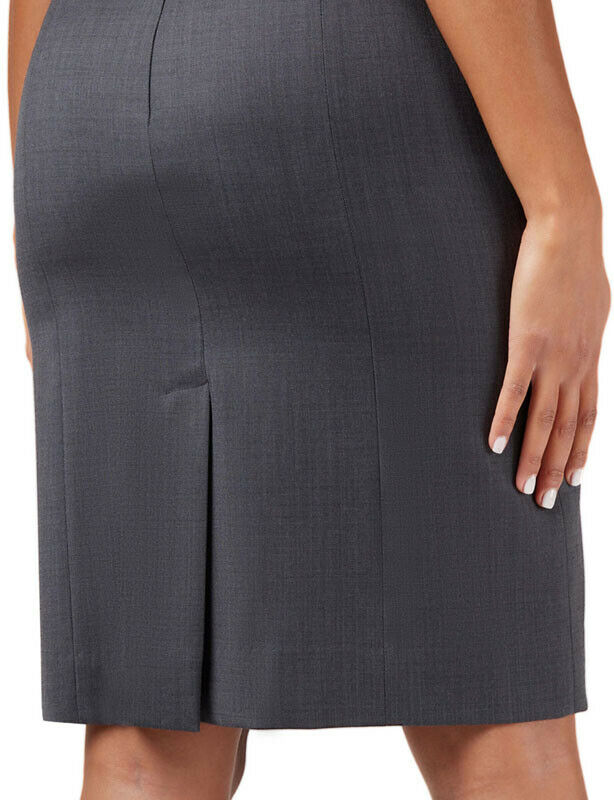 NNT Womens Sharkskin Short Sleeve Dress Classic Fit Stretch Knee Length CAT6BE- Bannav S Bannav LLC
