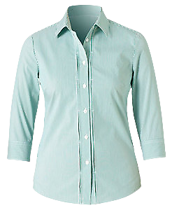 NNT Mens Stretch Cotton Blend Stripe 3/4 Sleeve Tuck Long Sleeve Shirt CAT4Q0- Bannav S Bannav LLC