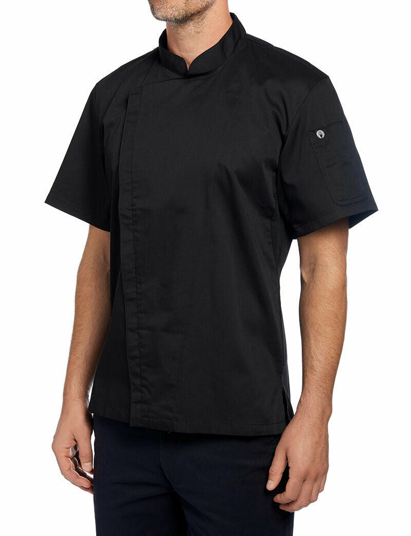 NNT Unisex Adults Cannes Press Stud Front Jacket Chef Classic Fit Work CATP5L- Bannav S Bannav LLC