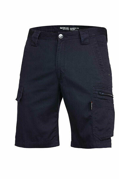 KingGee Mens Tradie Summer Cargo Shorts Narrow Fit Comfy Cotton Workwear K17340- Bannav S Bannav LLC