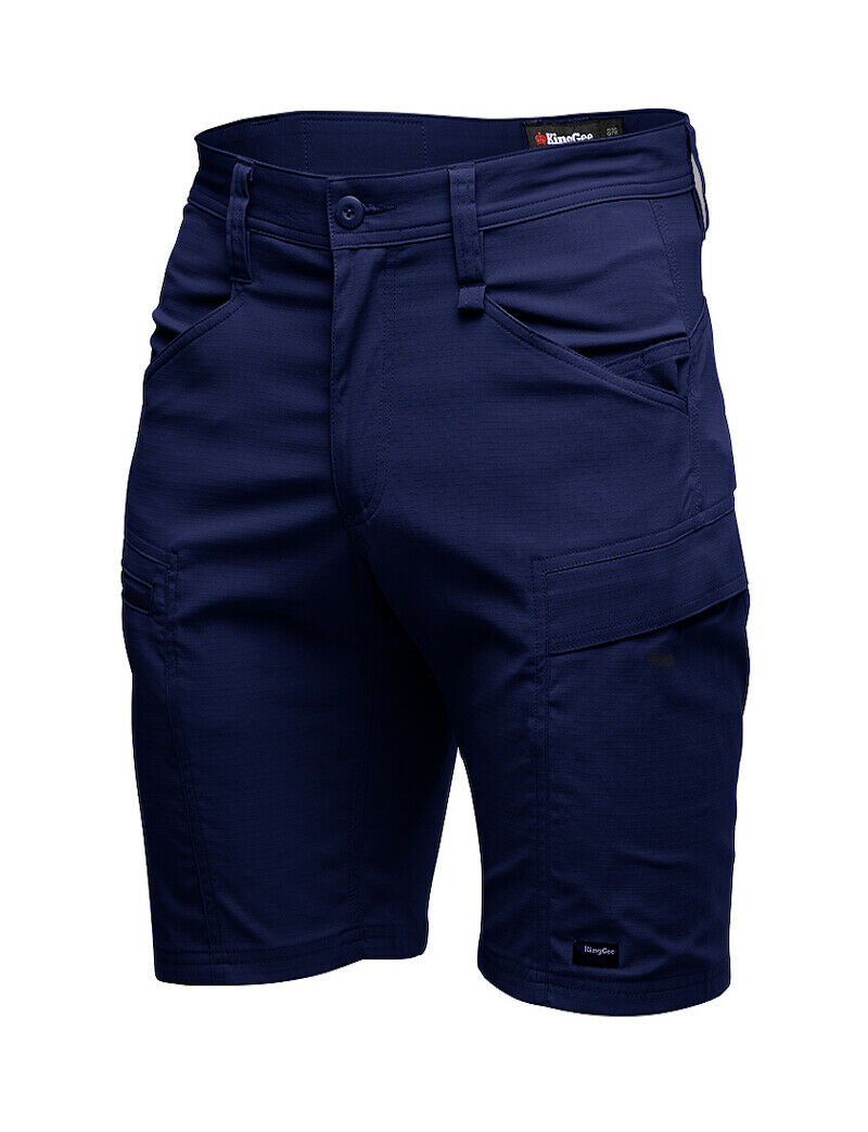 KingGee Mens KingGee Drycool Shorts Stretch Ripstop Cargo Light Work K17013- Bannav S Bannav LLC
