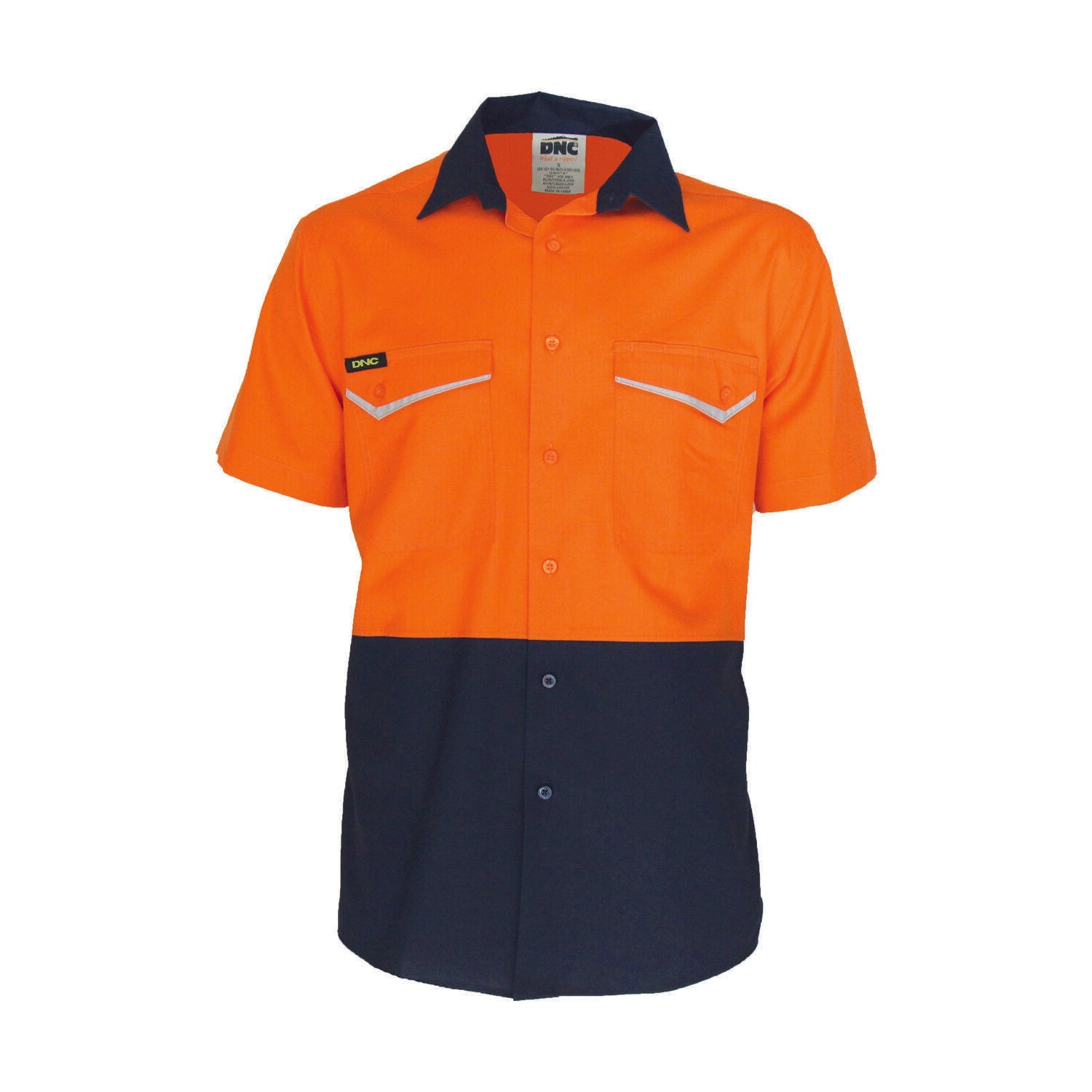 DNC Mens Two-Tone RipStop Cotton Cool Shirt, S/S Lightweight Breathable 3585- Bannav S Bannav LLC