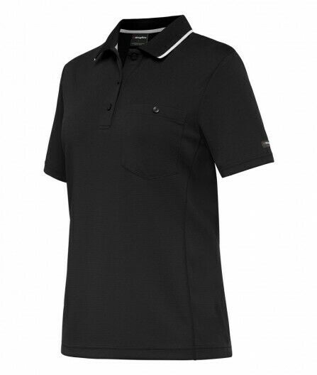 KingGee WorkCool Womens Spliced Polo S/S Shirt Comfort Work Hyperfreeze K44740- Bannav S Bannav LLC