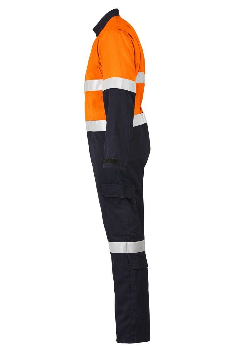Mens Hard Yakka Protect Hi-Vis 2 Tone Tecasafe Plus Coverall Safety Taped Y00303- Bannav S Bannav LLC
