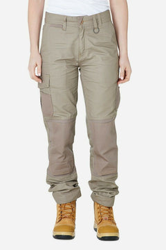 Womens Elwood Utility Work Pants Stretch Canvas Phone Pocket Tradie Tough EWD501- Bannav S Bannav LLC