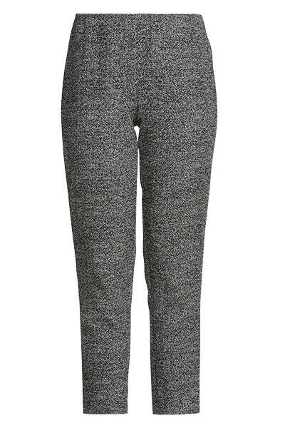 NNT Womens Textured Tweed Elastic Slim Pants Waistband Hidden Zip Pant CAT3NW- Bannav S Bannav LLC