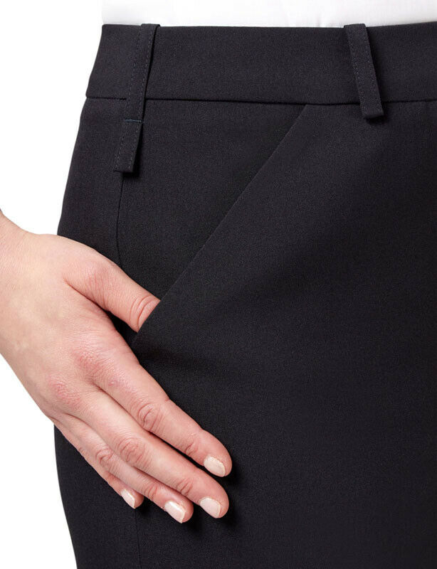 NNT Womens Helix Dry Poly Pleat Skirt Waist Band Detail Zip Business CAT2NJ- Bannav S Bannav LLC