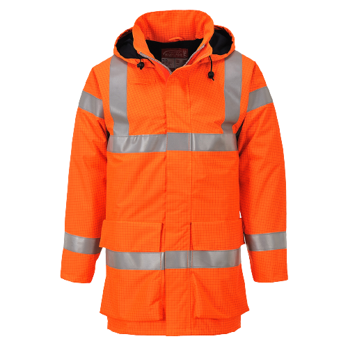 Portwest Mens Bizflame Rain Hi-Vis Multi Lite Jacket Flame Resistant Lining S774- Bannav S Bannav LLC