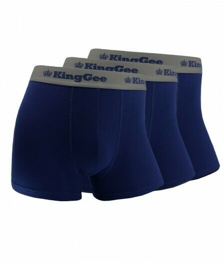 KingGee Mens Bamboo Work Trunk 3 Pack Superior Jocks Comfort Breathable K19005- Bannav S Bannav LLC