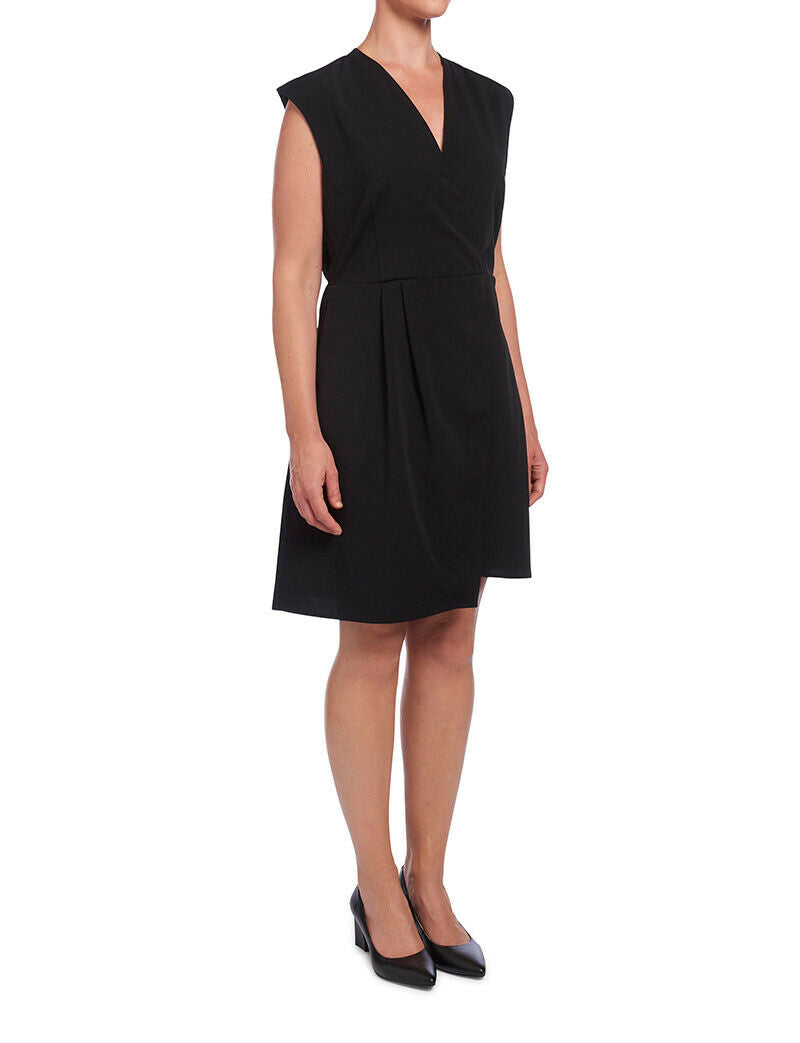 NNT Womens Sleeveless Dress Wrap Comfortable Knee Length Classic Fit CAT67Z- Bannav S Bannav LLC