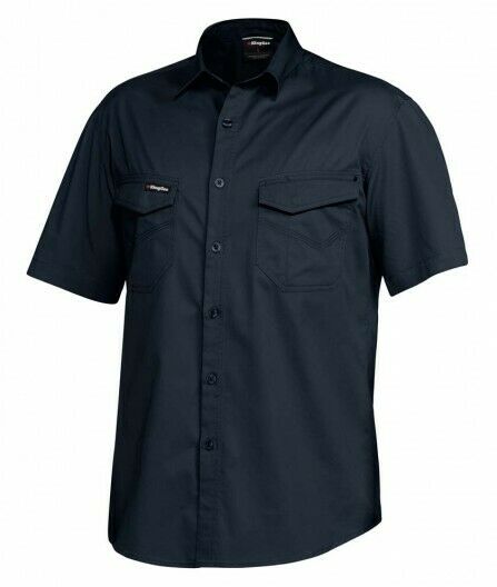 KingGee Mens Tradies Shirt S/S Lightweight Breathable Slim Fit Work K14355- Bannav S Bannav LLC