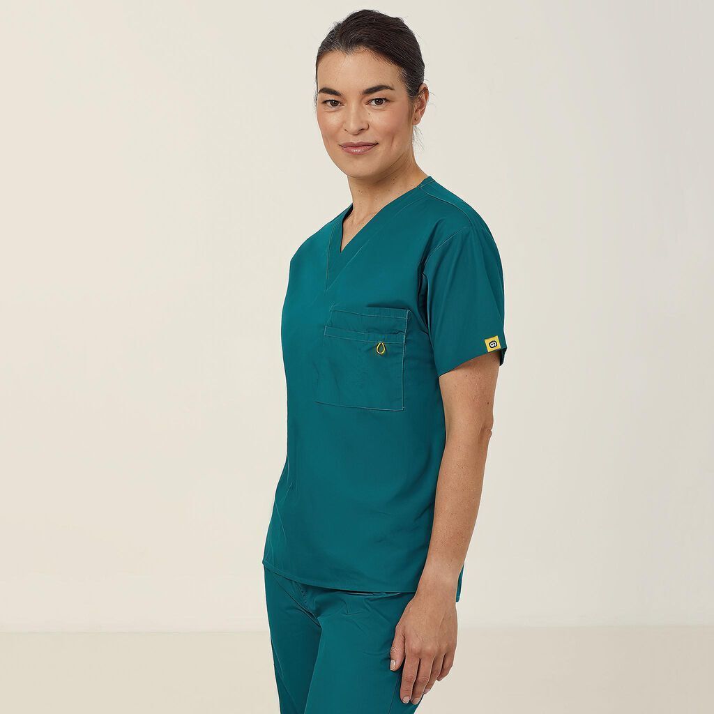 NNT Unisex Wonderwink 2 Pack Origins Pocket V Neck Scrub Top Alpha CATRE4- Bannav S Bannav LLC