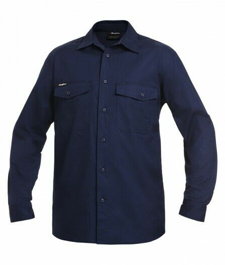 KingGee Mens Workcool 2 Shirt Long Sleeve Lightweight Breathable Workwear K14820- Bannav S Bannav LLC