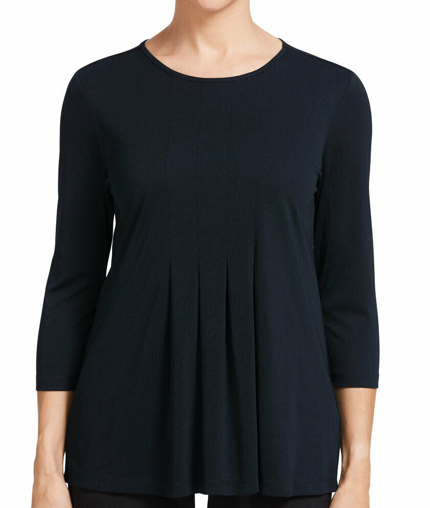 NNT Womens 3/4 Sleeve T-Top  Pleat Front Stretch Matt Jersey Comfort CATU7D- Bannav S Bannav LLC