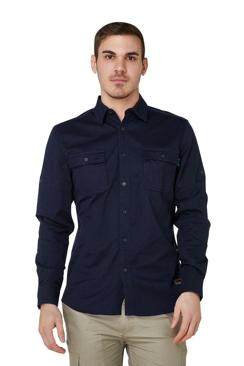 Elwood Mens Utility Shirt Work Casual Shirts Sun Protection Cotton Comfy EWD301- Bannav S Bannav LLC