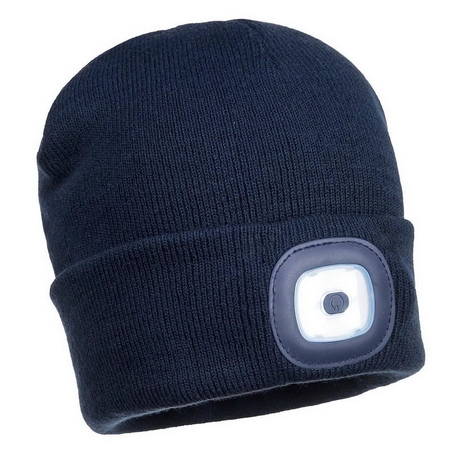 B028 High Performance Rechargeable Twin LED Beanie Gray- Bannav S Bannav LLC