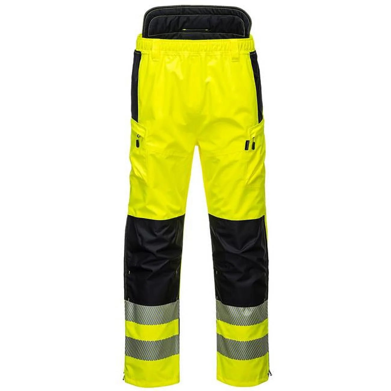 PW342 Hi-Vis Extreme Safety Rain Pants Yellow/Black, 4X-Large- Bannav S Bannav LLC