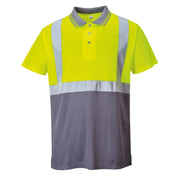 Mens Short Sleeve Two-Tone Hi-Vis Polo Shirt- Bannav S Bannav LLC