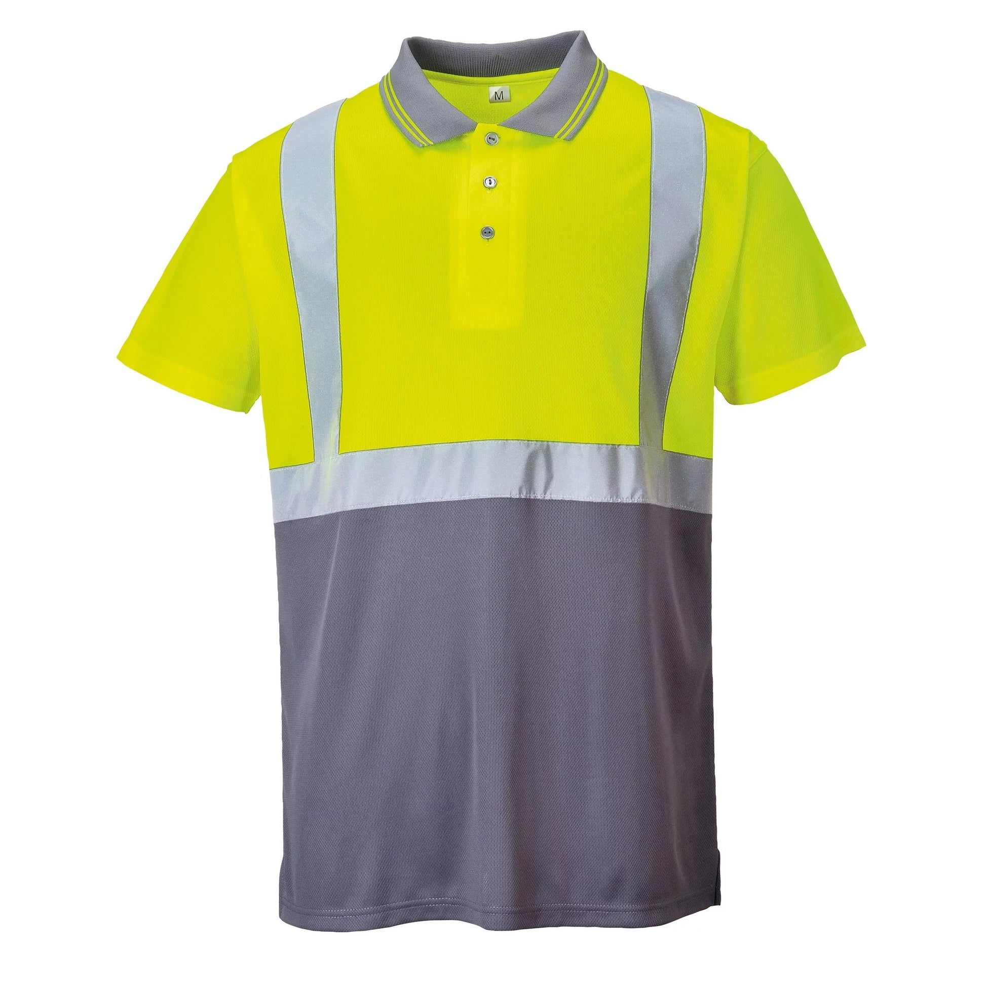 Mens Short Sleeve Two-Tone Hi-Vis Polo Shirt- Bannav S Bannav LLC