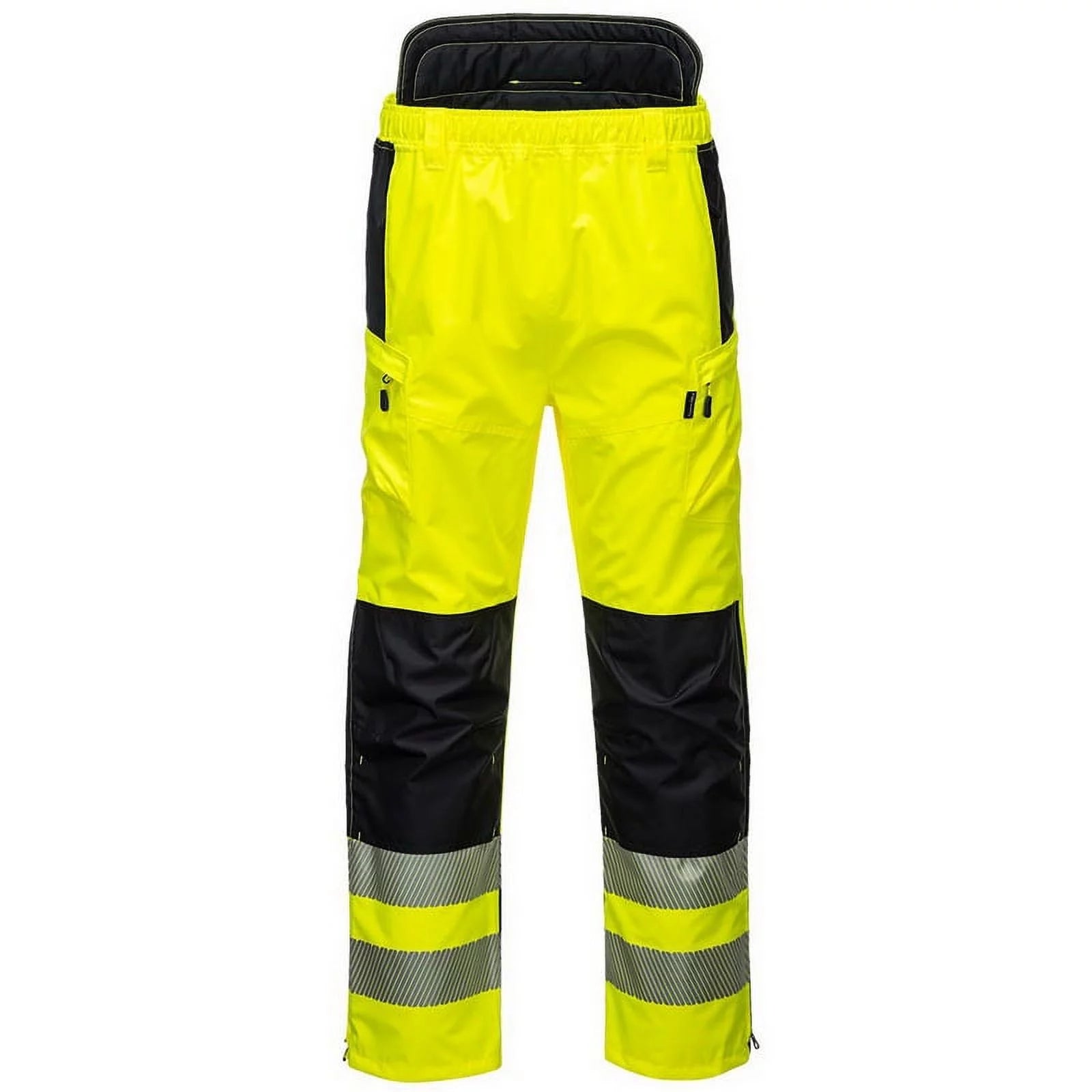 PW342 Hi-Vis Extreme Safety Rain Pants Yellow/Black, 4X-Large- Bannav S Bannav LLC