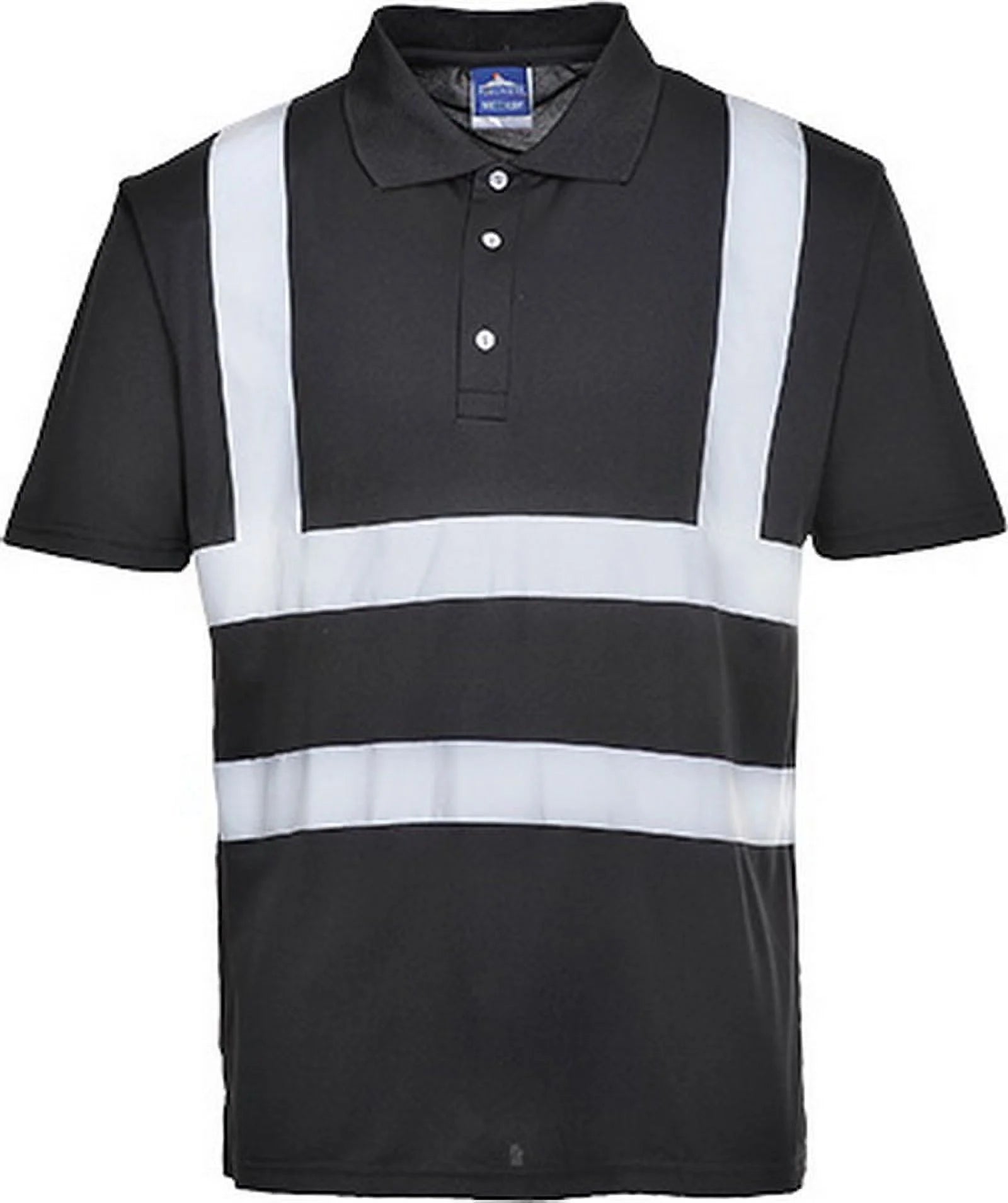 F477 Mens Reflective Iona Work Polo Shirt Navy, 5X-Large- Bannav S Bannav LLC