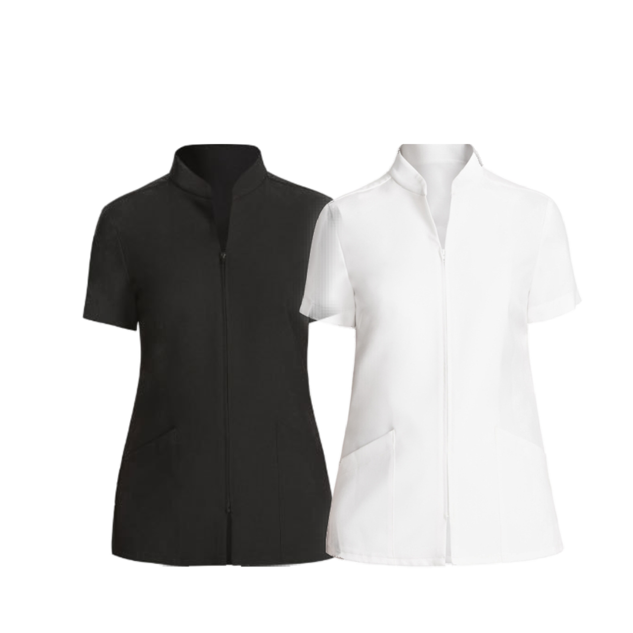 NNT Womens Zip Front Tunic Formal Comfortable Classic Fit Business Shirts CATU68- Bannav S Bannav LLC