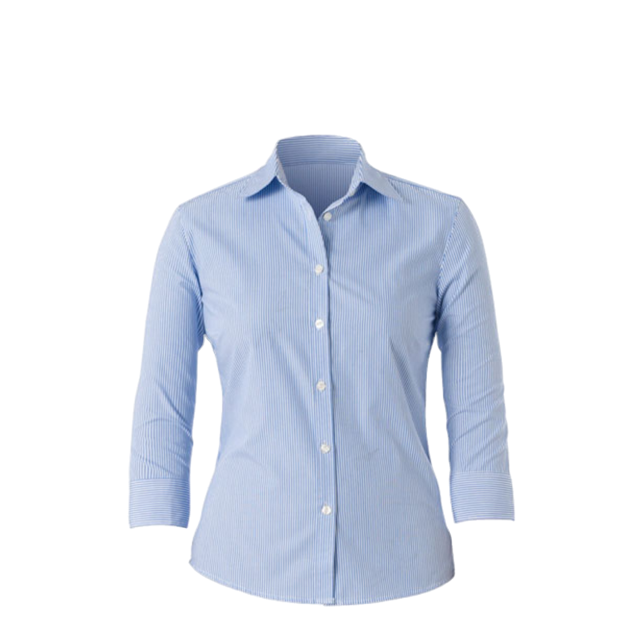 NNT Womens Cotton Blend Formal Stripe 2/4 Sleeve Shirt Business Shirts CAT4K7- Bannav S Bannav LLC