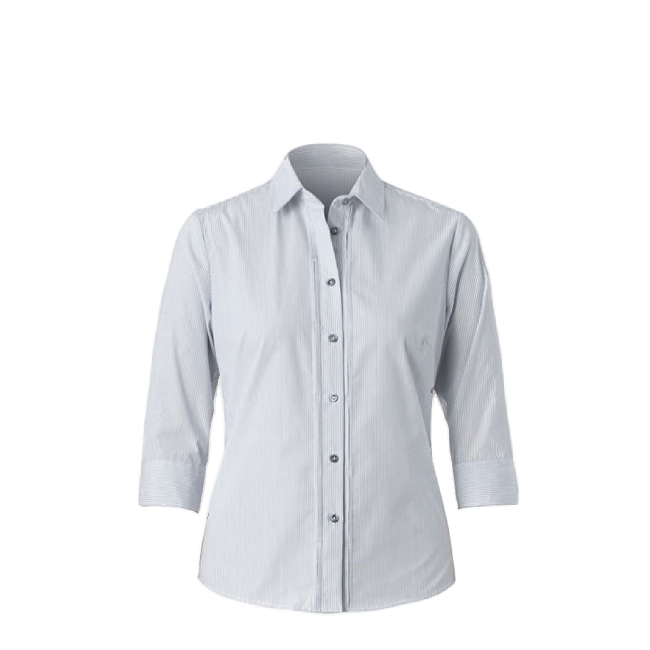 NNT Womens Cotton Formal Stripe 3/4 Sleeve Tuck Shirt Business Shirts CAT4LC- Bannav S Bannav LLC