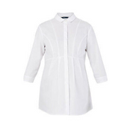 NNT Womens Polycotton 3/4 Sleeve Mat Shirt White Classic Fit Blouse CAT9XJ- Bannav S Bannav LLC