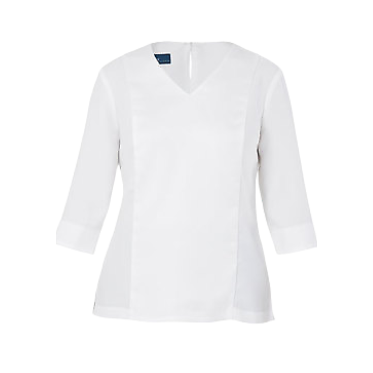 NNT Womens Satin Back Crepe 3/4 SLV V Neck BLS Classic Fit Blouse CAT9XK- Bannav S Bannav LLC