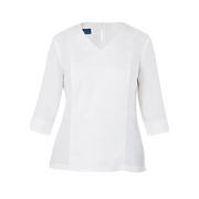 NNT Womens Satin Back Crepe 3/4 SLV V Neck BLS Classic Fit Blouse CAT9XK- Bannav S Bannav LLC