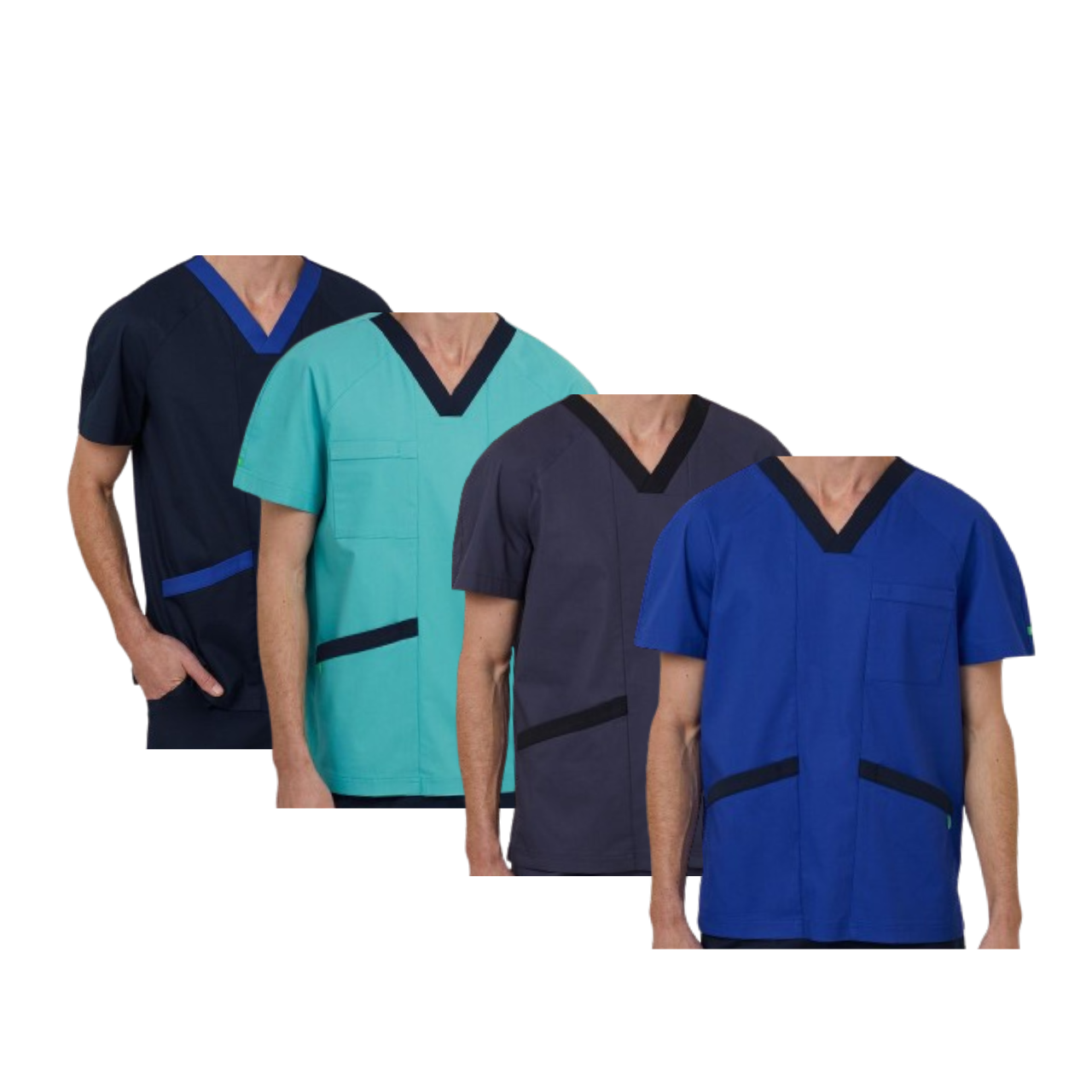 NNT Uniform Men Next Gen Antibacterial Koller Scrub Top Breathable Cotton CATRFU- Bannav S Bannav LLC