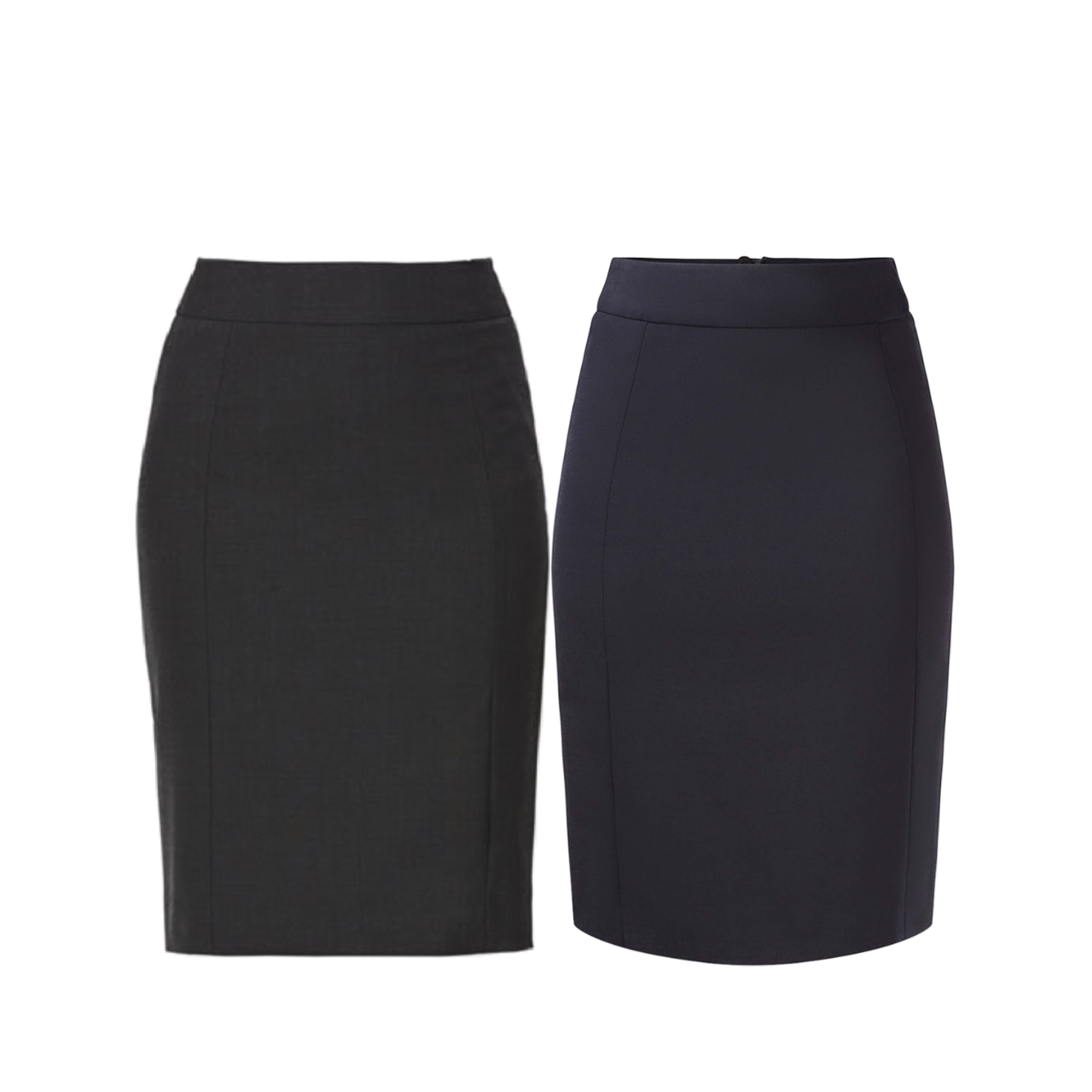 NNT Womens Business Stretch Wool Blend Panel Pencil Skirt Wool Blend  CAT2MG- Bannav S Bannav LLC