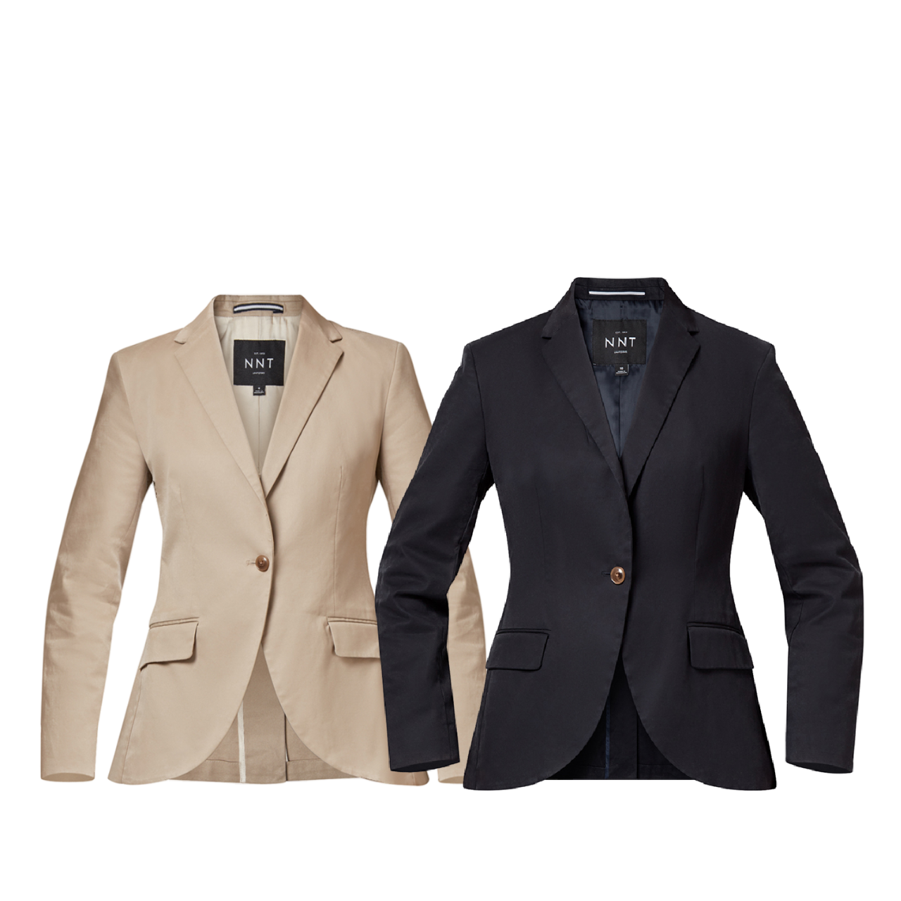 NNT Womens Half Lined Cotton Business Blazer Sleeve Lining Tailored Fit CAT1FF- Bannav S Bannav LLC