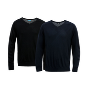 NNT Mens Warm Knit Sweater V-Neck Winter Warm Comfort Long Sleeve CATE33- Bannav S Bannav LLC
