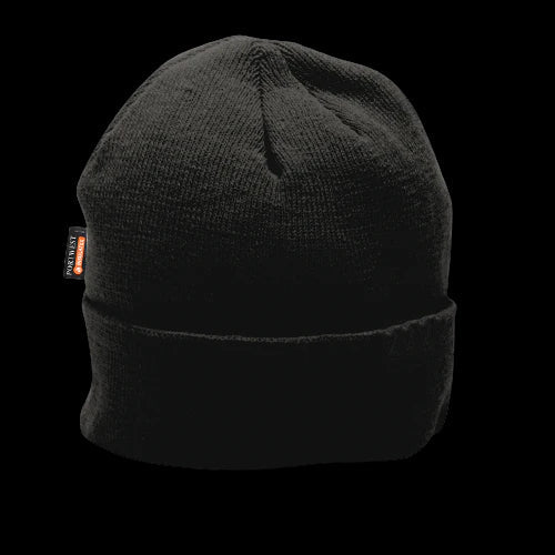 Portwest Knit Beanie Insulatex Lined Comfortable Acrylic Black Warm Cap B013- Bannav S Bannav LLC