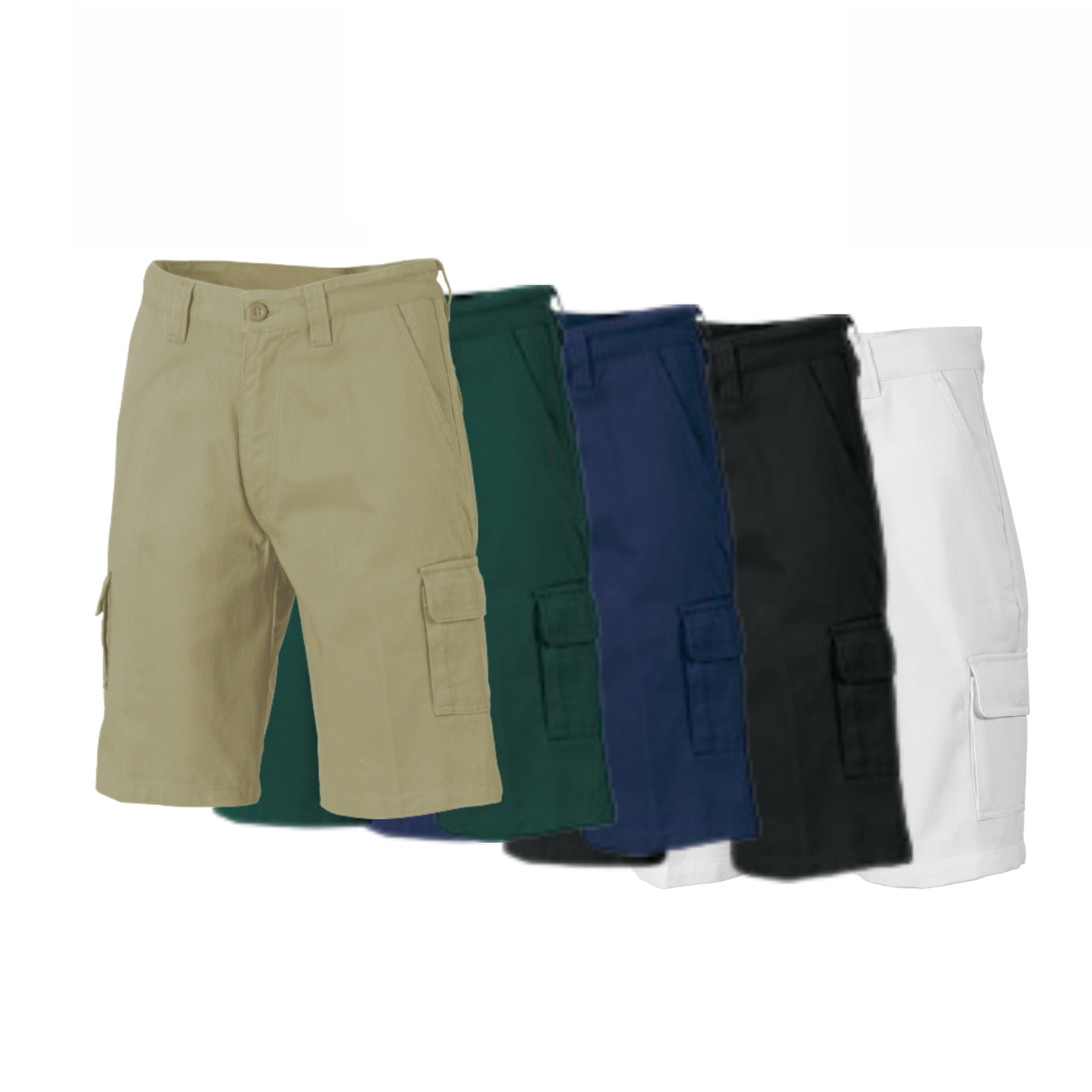 DNC Workwear Men Cotton Drill Cargo Shorts Comfortable  Tough Pant Work 3302- Bannav S Bannav LLC