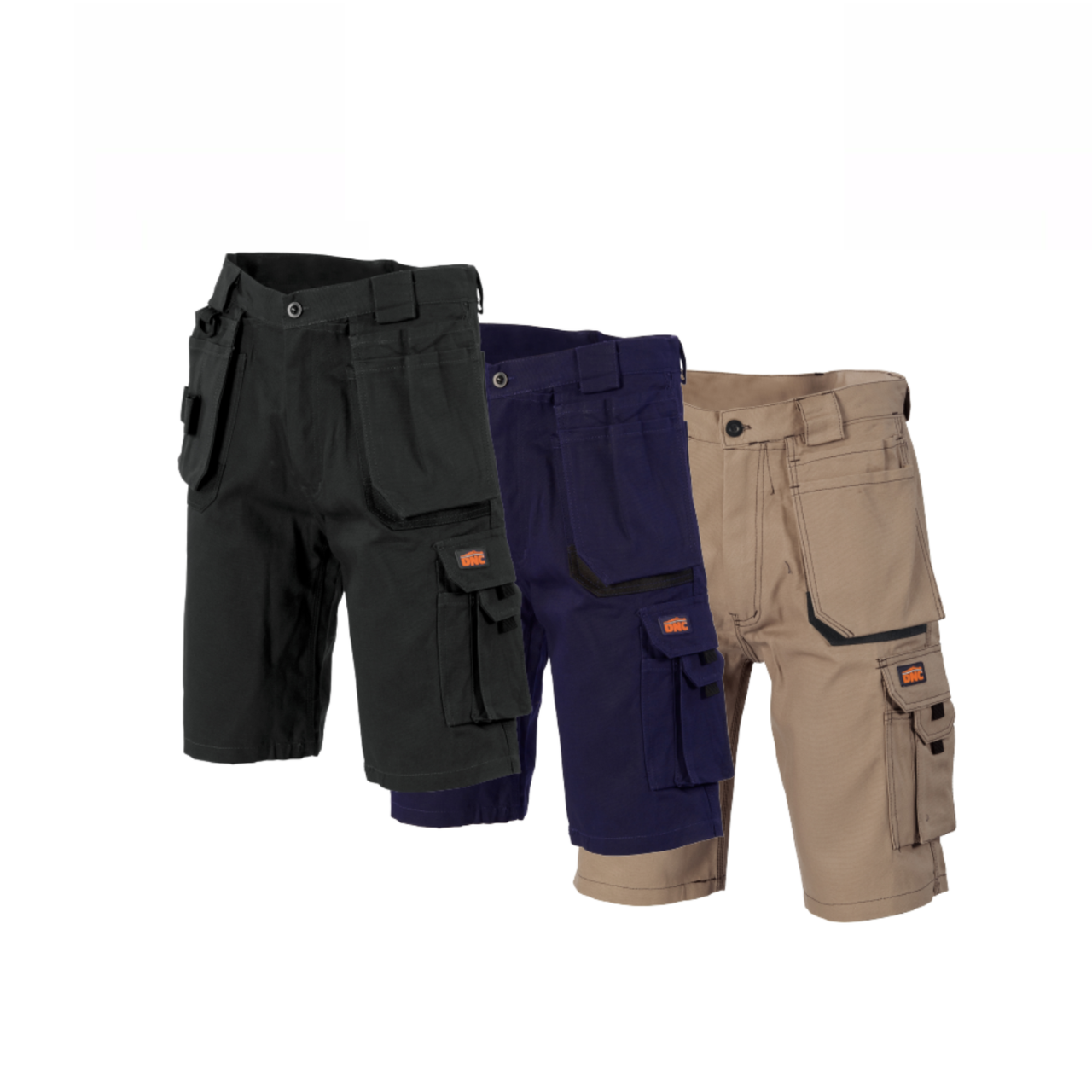DNC Workwear Men Duratex Cotton Duck Weave Tradies Cargo Shorts Comfort 3336- Bannav S Bannav LLC