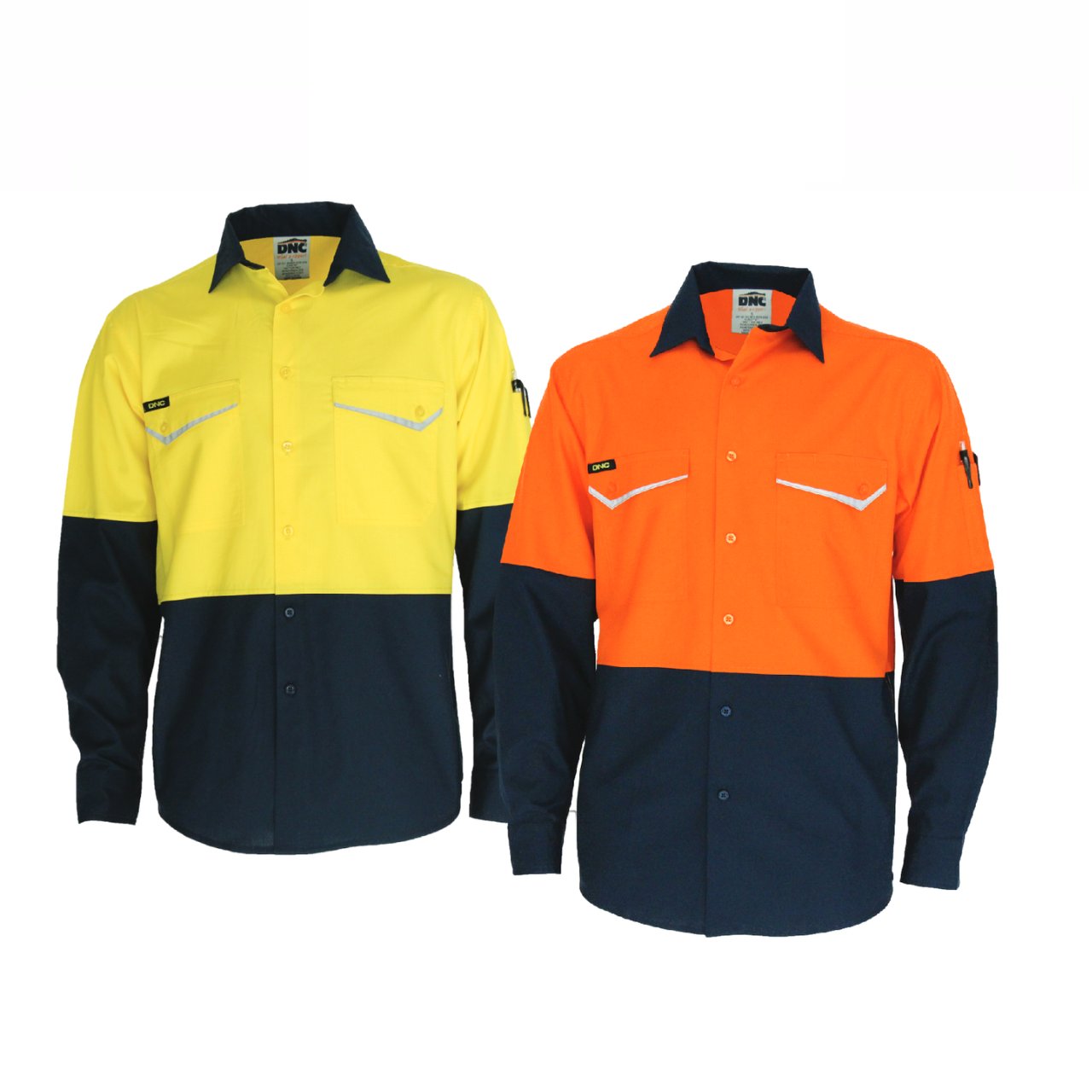 DNC Mens Tradies Two-Tone RipStop Cotton Workwear Lightweight Breathable 3586- Bannav S Bannav LLC