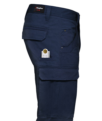 KingGee Mens Tradies Stretch Cargo Pants Durable Cotton Tough Safety Work K69860- Bannav S Bannav LLC