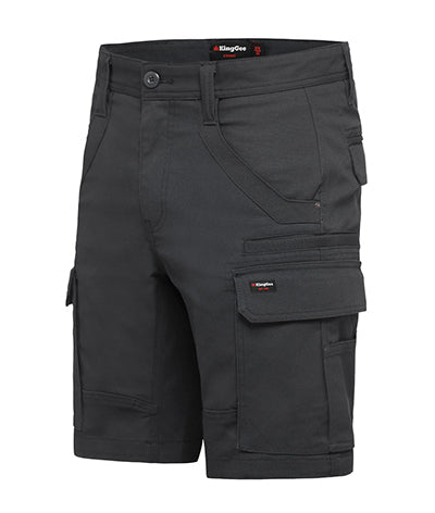 KingGee Mens Tradies Stretch Cargo Shorts Tough Work Safety Utility Comfy K69870- Bannav S Bannav LLC