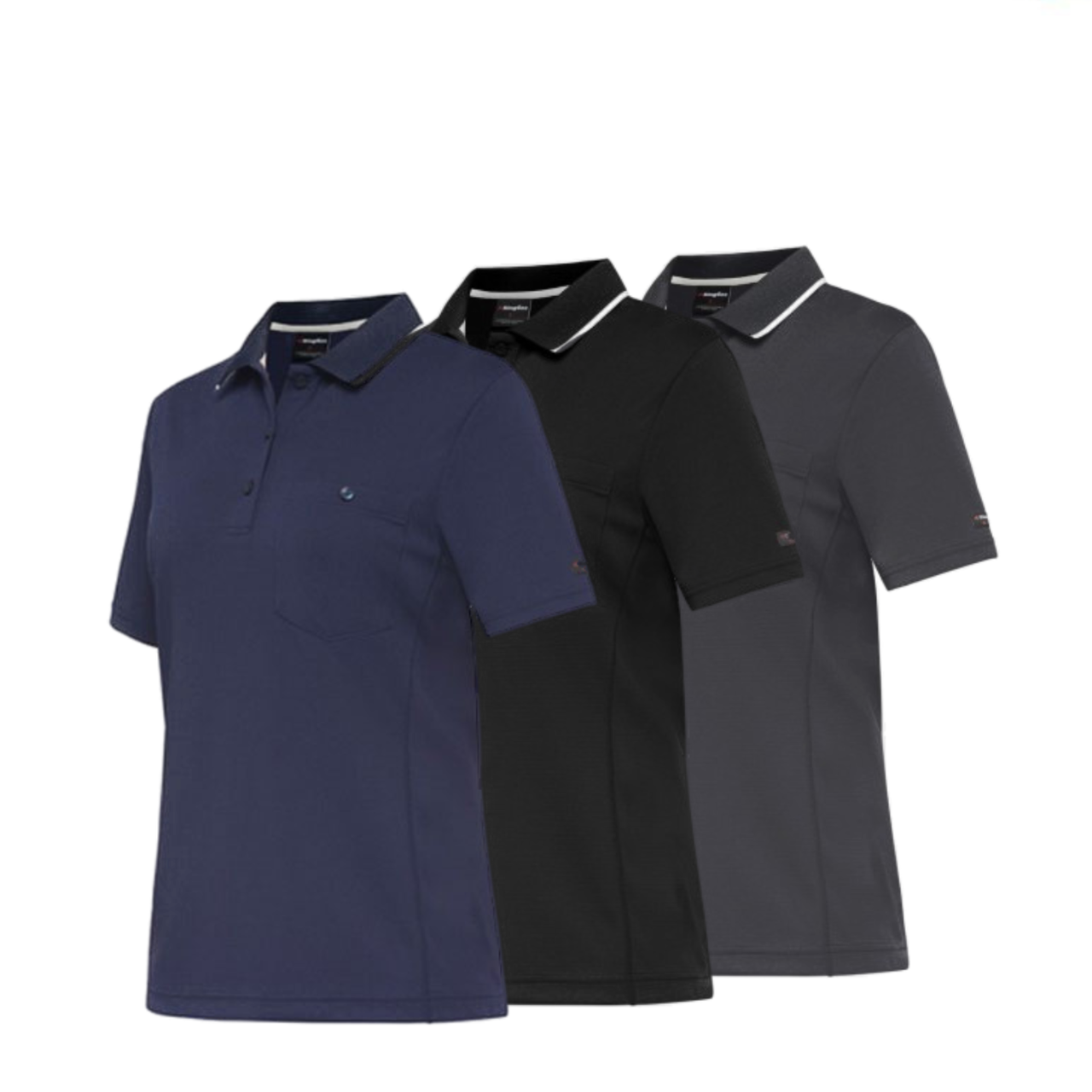 KingGee WorkCool Womens Spliced Polo S/S Shirt Comfort Work Hyperfreeze K44740- Bannav S Bannav LLC
