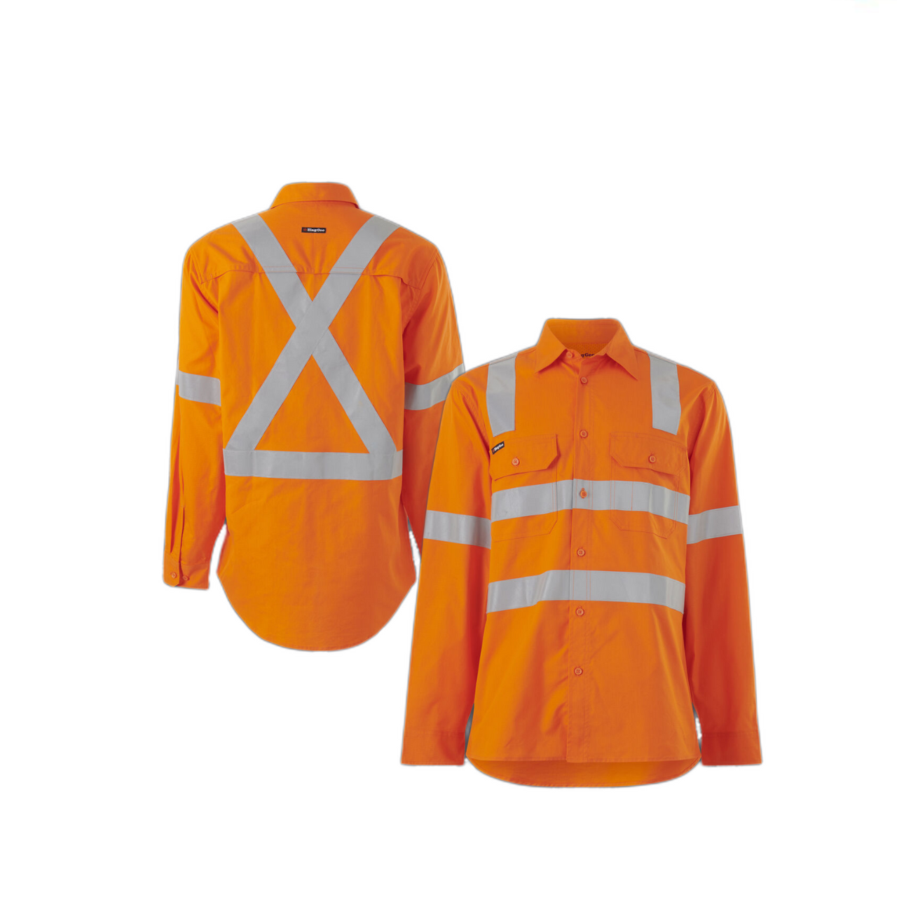 KingGee Mens Wookcool Vented X Back Shirt Lightweight Pockets Long Sleeve K54917- Bannav S Bannav LLC