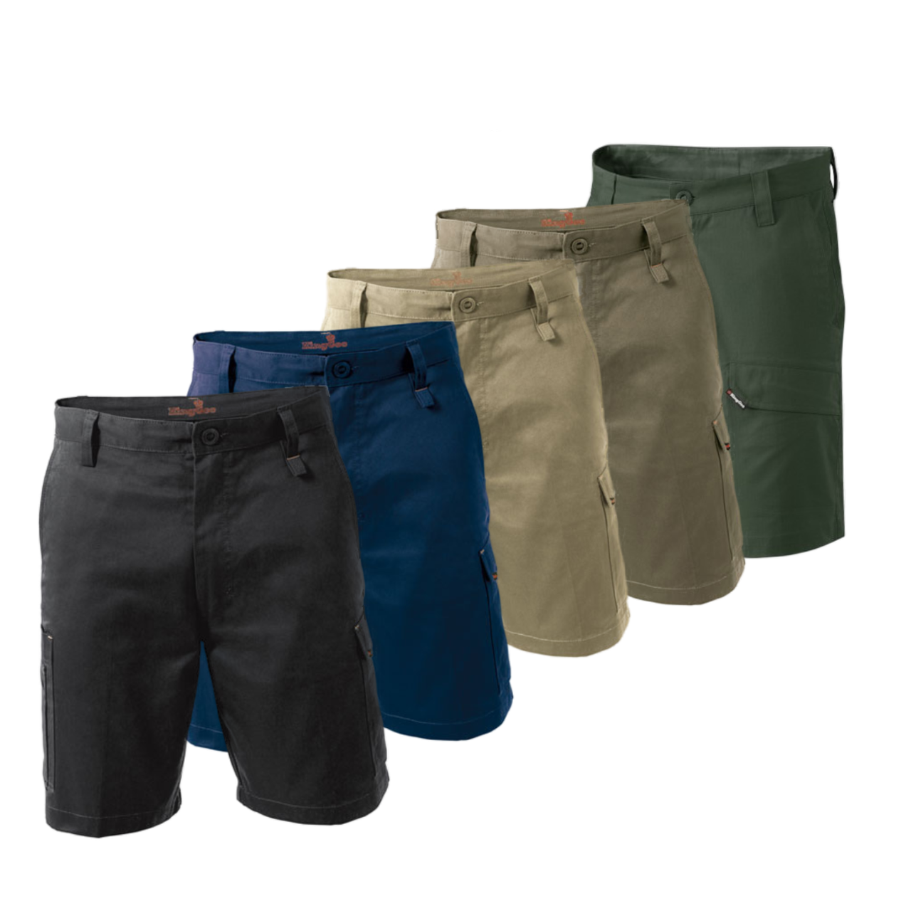 KingGee Mens Workcool 2 Shorts Modern Contoured Fit Workwear Tough Comfy K17820- Bannav S Bannav LLC