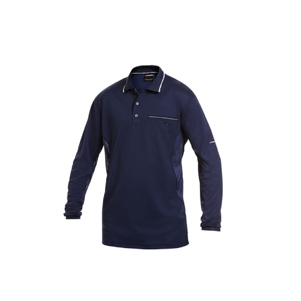 KingGee Mens Workcool Hyperfreeze Polo Long Sleeve Work Shirt Workwear K69790- Bannav S Bannav LLC