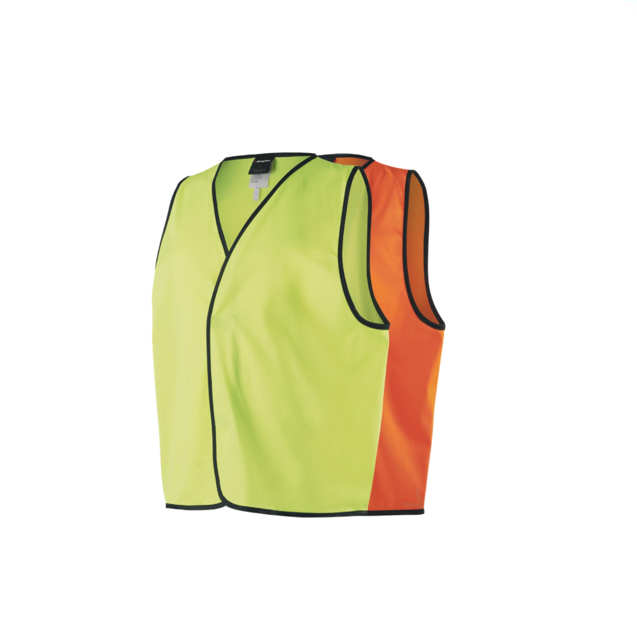 KingGee Mens High Visibility Vest Lightweight Work Safety Water Resistant K55091- Bannav S Bannav LLC