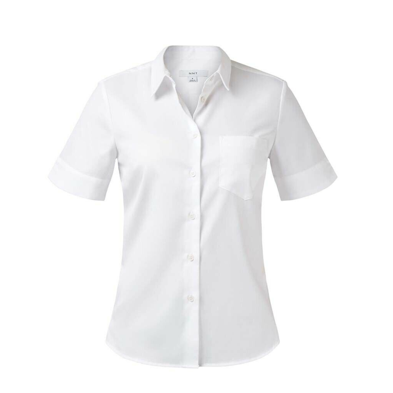 NNT Womens Formal Short Sleeve Textured Twill Shirt Business Comfort CATUFJ- Bannav S Bannav LLC