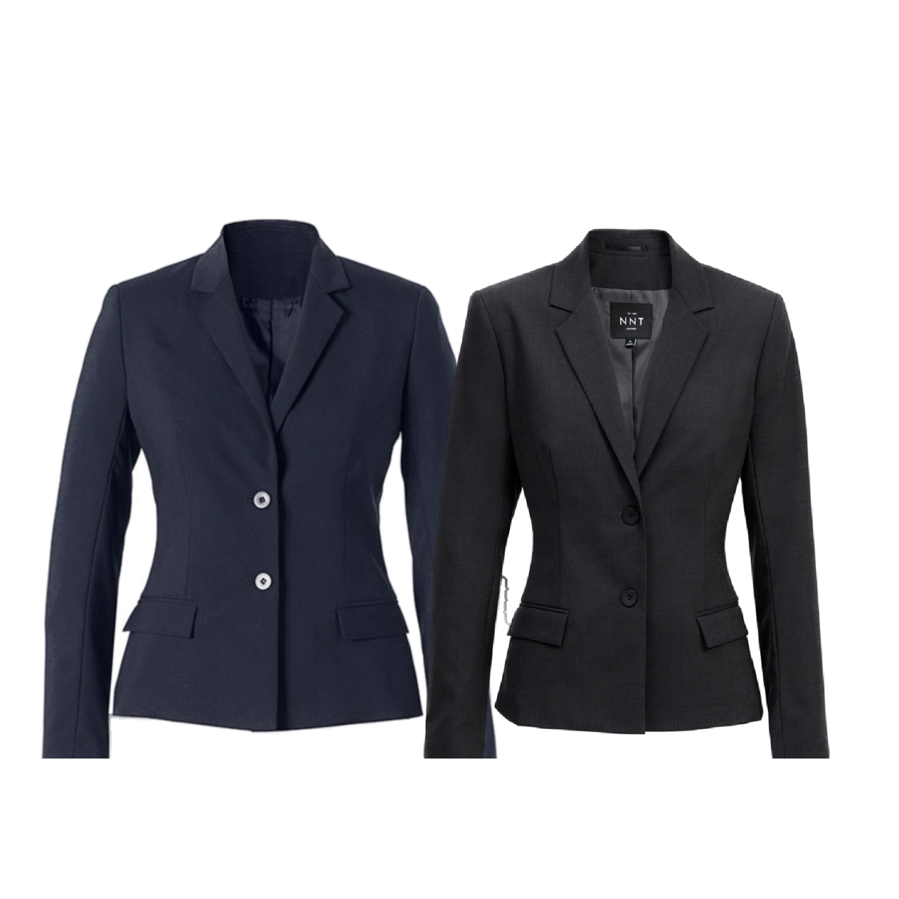 NNT Womens Formal Stretch Wool Blend 2 Button Mid Length Jacket Business CAT1BA- Bannav S Bannav LLC