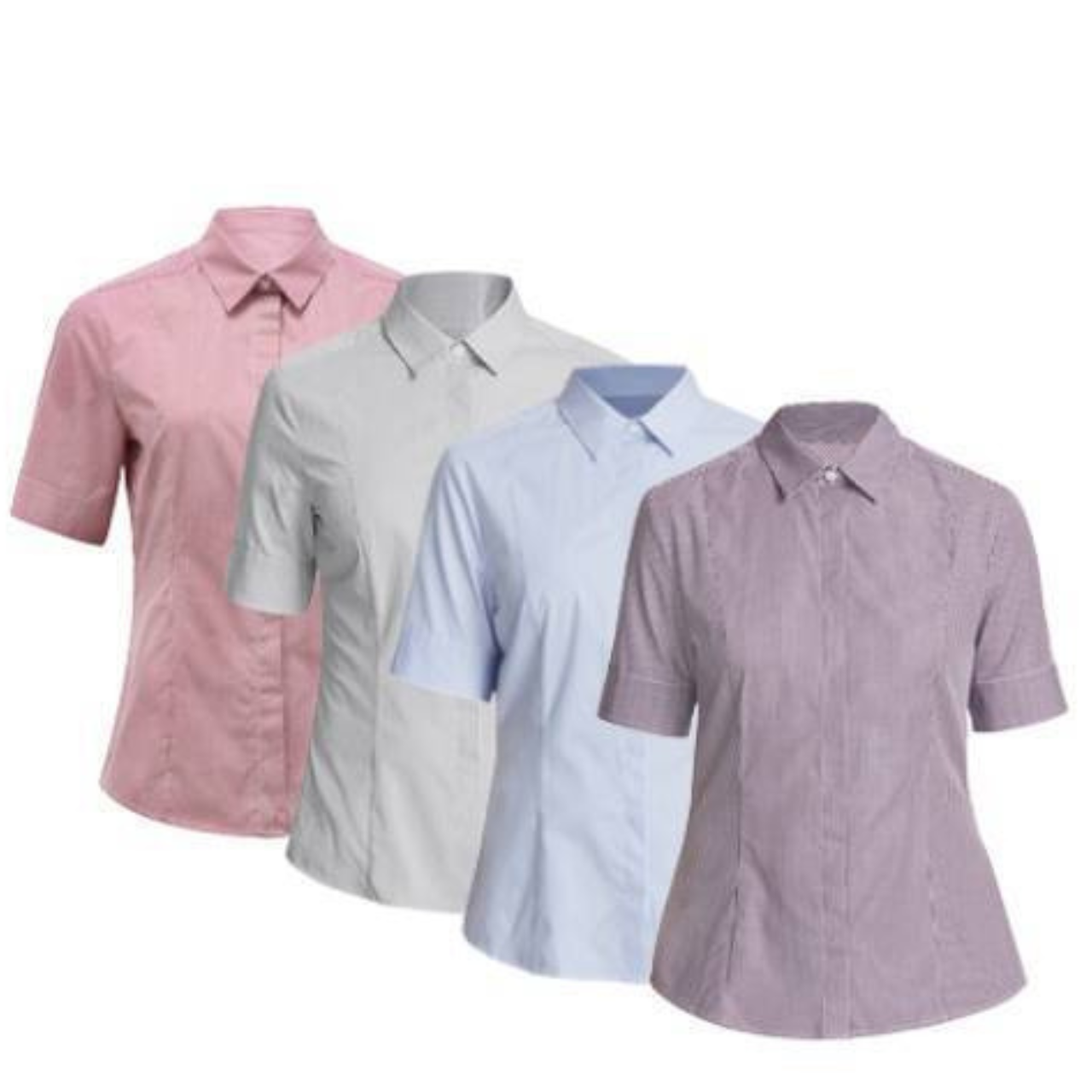 NNT Mens Gingham S/S Shirt Slimline Collar Concealed Placket Button Shirt CATU7B- Bannav S Bannav LLC